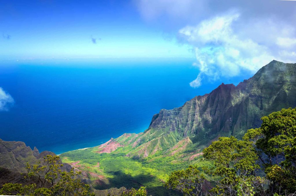 Na Pali coast on Kauai